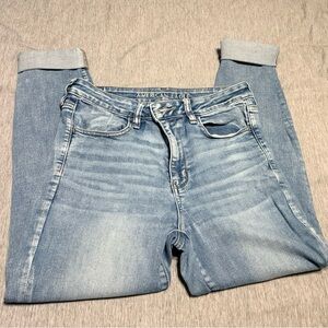 American Eagle Outfitters Women's High Rise Light Blue Jeans